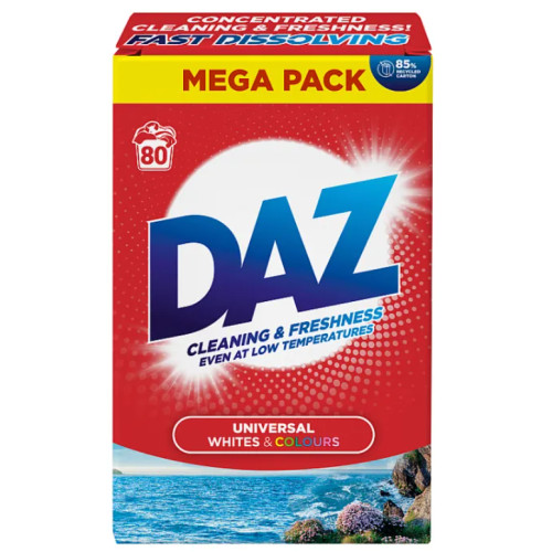 Порошок для стирки универсальный DAZ Whites & Colors, 80 стирок, 4 кг